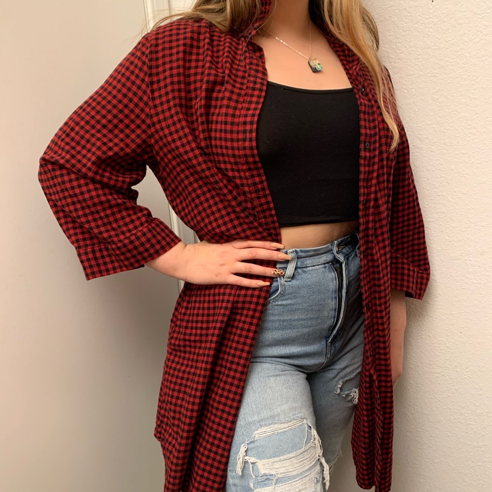 H&M flannel cardigan